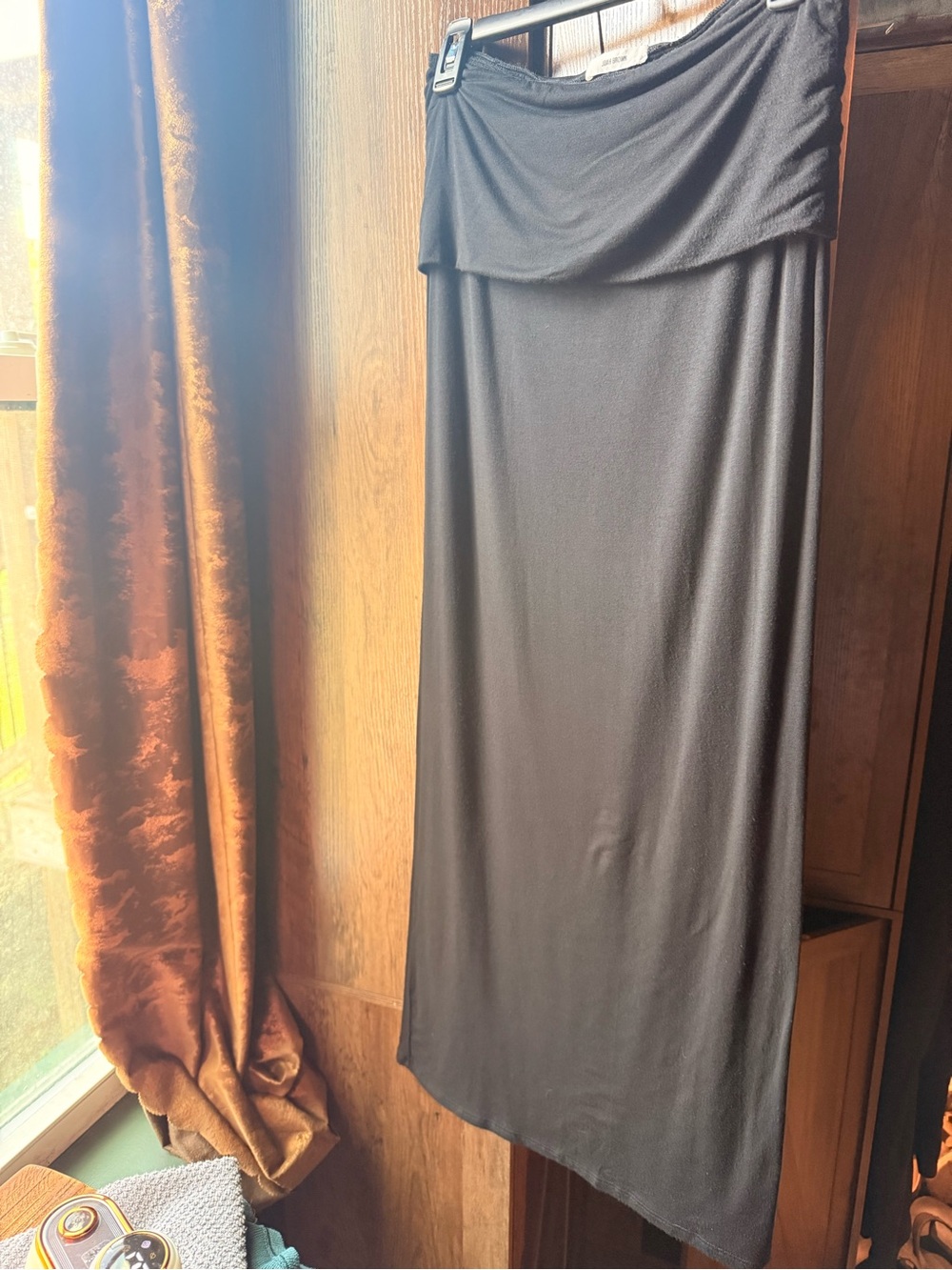 ❌SOLD❌ Joah Brown Tube Dress + Foldover Maxi Skirt Black - Picture 12 of 12